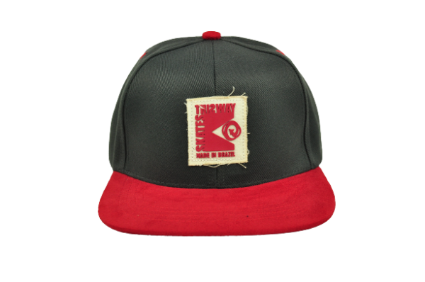 BONÉ SNAPBACK CINZA ABA VERMELHA